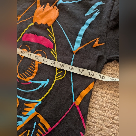 VTG 2008 Sesame Street Neon Scribble Graphic Tee | Bert & Ernie | Men’s M - Picture 4 of 6